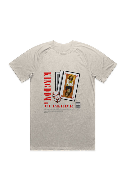 KINGDOM OVER CULTURE ACTIVE BLEND TEE-ECRU