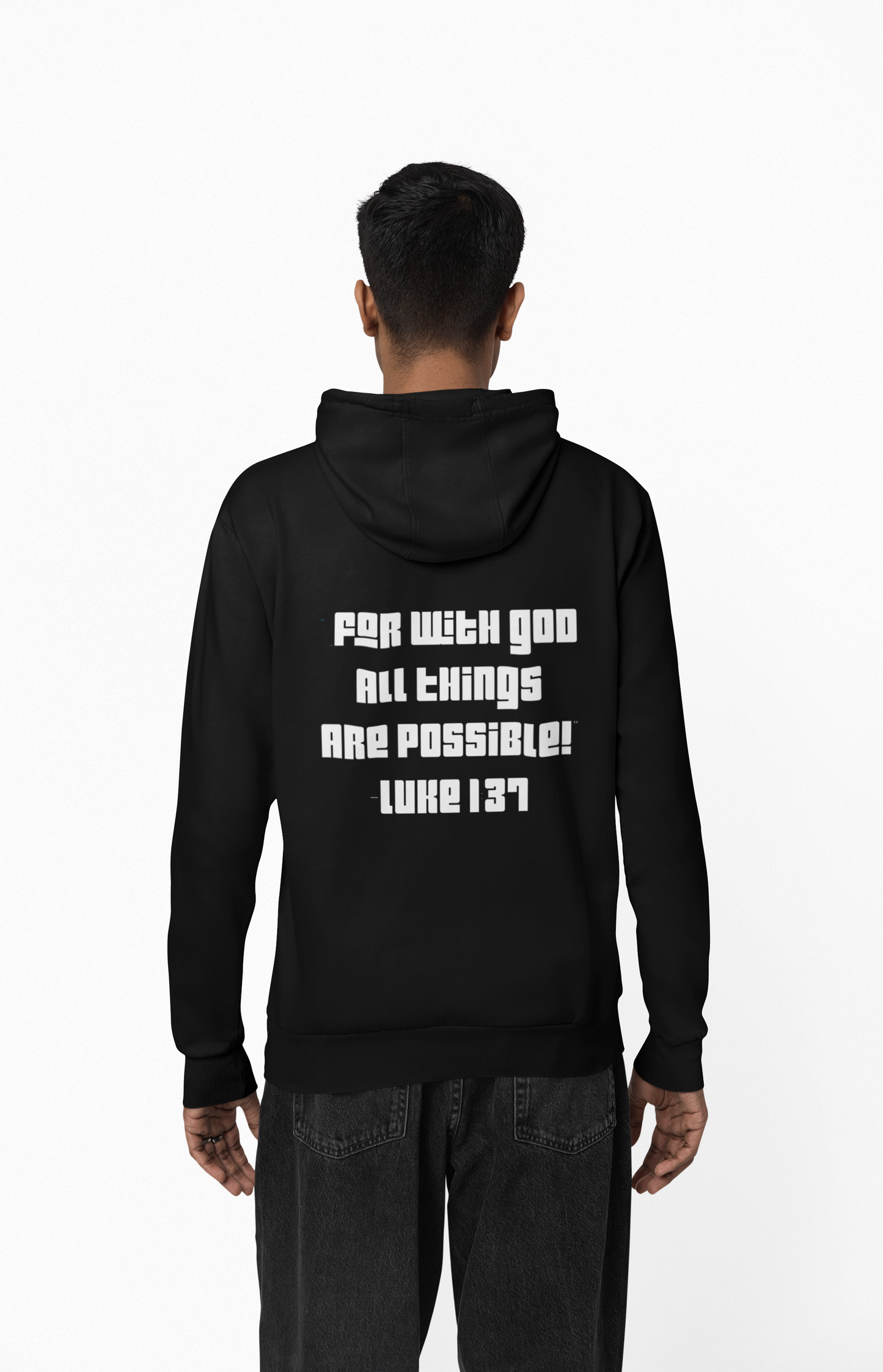 Luke 1:37 No Limits Hooded Sweatshirt